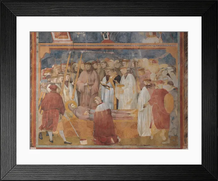 Framed Print : Verification of the Stigmata, by Giotto, 13th Century, 1290 -1295 about, fresco, cm 270 x 230 - Italy, Umbria, Perugia, Assisi, Upper Basilica of San Francesco Framed Print : Verification of the Stigmata, by Giotto, 13th Century, 1290 -1295 about, fresco, cm 270 x 230 - Italy, Umbria, Perugia, Assisi, Upper Basilica of San Francesco
