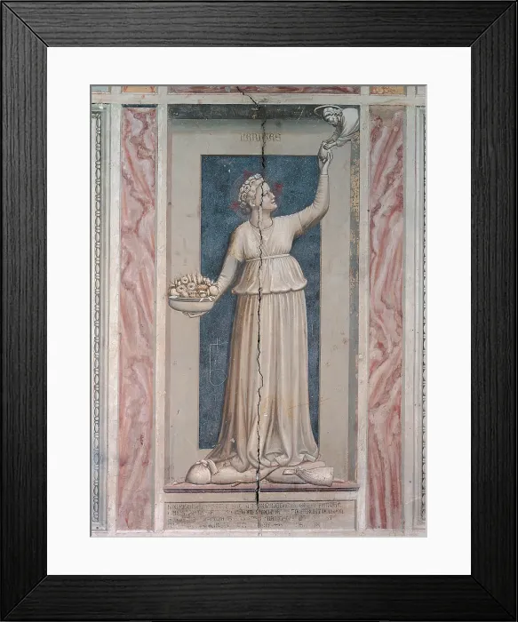 Framed Print : Fresco cycle in the Scrovegni Chapel, by Giotto, 1304 - 1306 about, 14th Century, fresco, - Italy, Veneto, Padua, Scrovegni Chapel