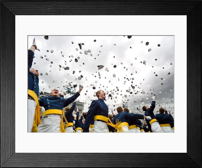 Framed Print : Cadets celebrate their graduation from the United States Air Force Academy, May 23, 2012. (BSLOC_2015_13_285) Framed Print : Cadets celebrate their graduation from the United States Air Force Academy, May 23, 2012. (BSLOC_2015_13_285)