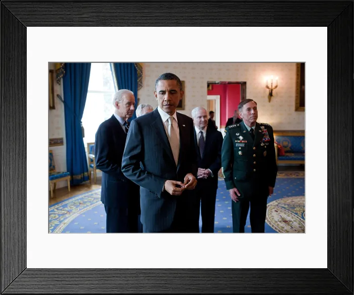 Framed Print : President Barack Obama prior to announcing military leadership changes, April 21, 2011. He nominated Gen