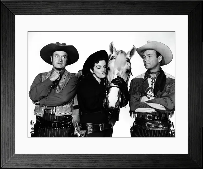 Framed Print : SON OF PALEFACE, Bob Hope, Jane Russell, Trigger, Roy Rogers, 1952 Framed Print : SON OF PALEFACE, Bob Hope, Jane Russell, Trigger, Roy Rogers, 1952