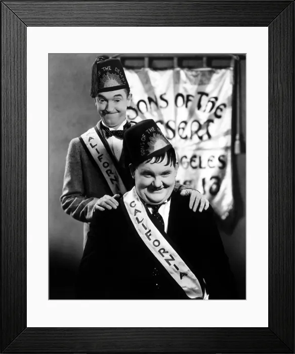 Framed Print : SONS OF THE DESERT, Stan Laurel, Oliver Hardy, 1933 Framed Print : SONS OF THE DESERT, Stan Laurel, Oliver Hardy, 1933