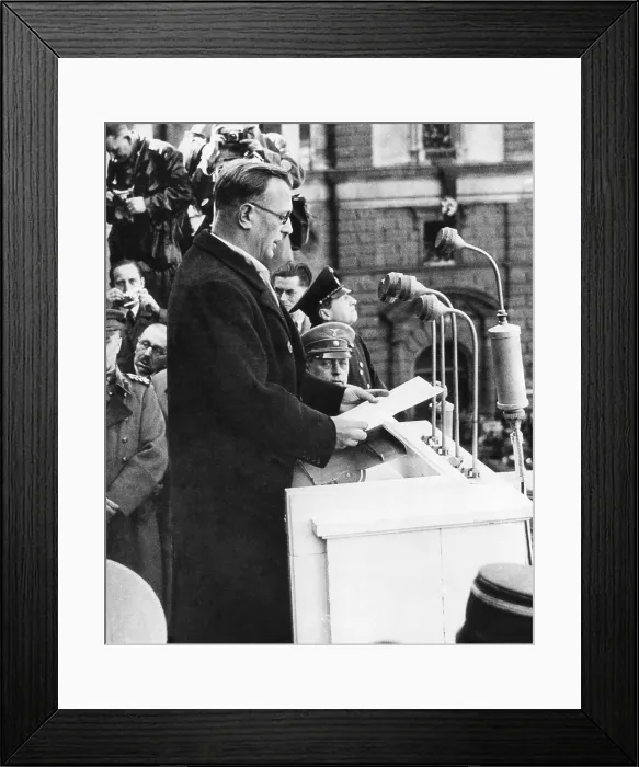 Framed Print : Arthur Seyss-Inquart was Chancellor of Austria for two days before the German annexation of Austria
