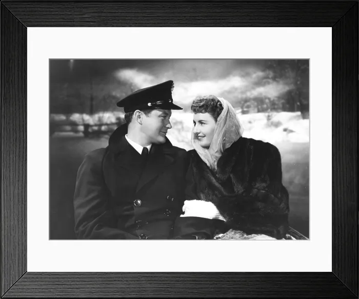Framed Print : CHRISTMAS IN CONNECTICUT, Dennis Morgan, Barbara Stanwyck, 1945