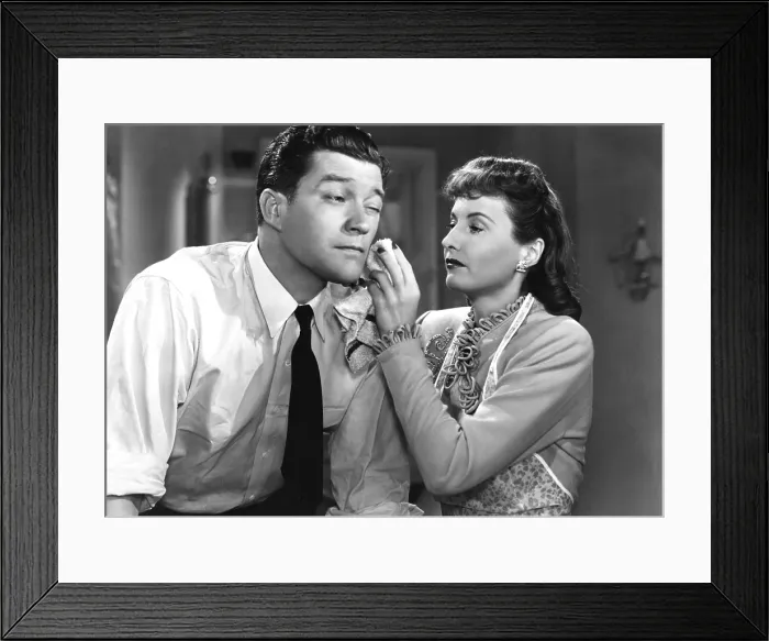 Framed Print : CHRISTMAS IN CONNECTICUT, Dennis Morgan, Barbara Stanwyck, 1945
