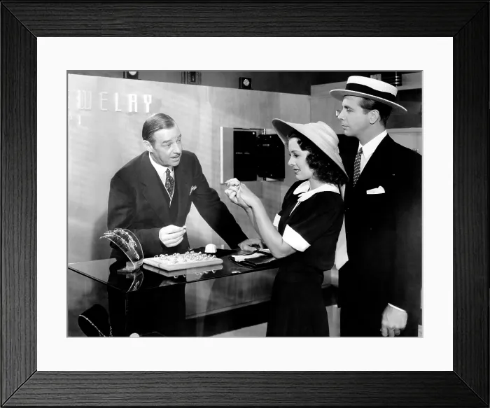 Framed Print : CHRISTMAS IN JULY, Al Bridge, Ellen Drew, Dick Powell, 1940