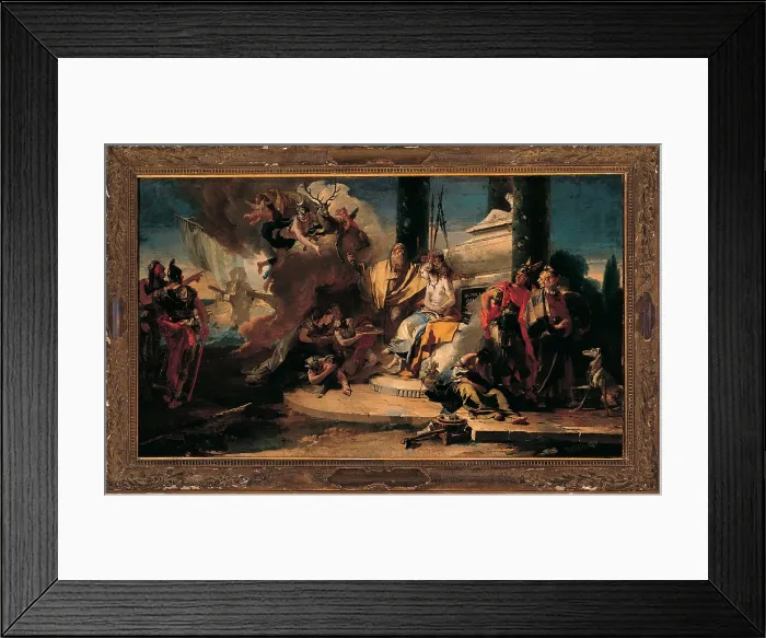 Framed Print : Tiepolo Giambattista, The Sacrifice of Iphigenia, 1725 - 1735, 18th Century, canvas, Italy, Veneto, Venice