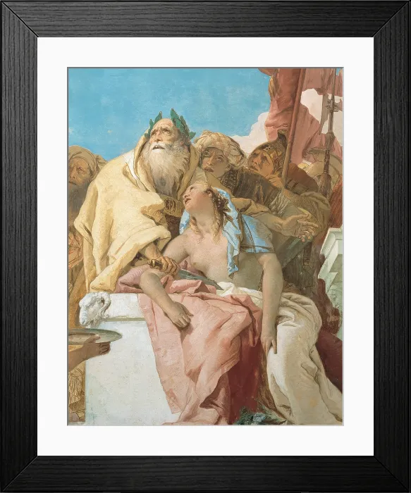 Framed Print : Tiepolo Giambattista, The Sacrifice of Iphigenia, 1757, 18th Century, fresco, Italy, Veneto, Vicenza, Villa Valmarana, villa, hall