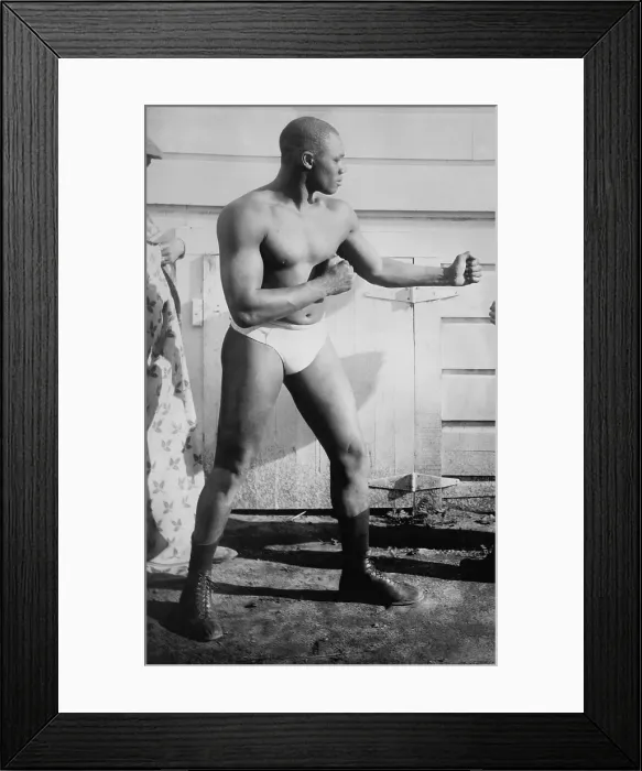 Framed Print : Black Canadian boxer, Sam Langford, won the World Colored Heavyweight Championship five times. He first won the title against Joe Jeanette in a 15-round bout on Sept. 6, 1910 Framed Print : Black Canadian boxer, Sam Langford, won the World Colored Heavyweight Championship five times. He first won the title against Joe Jeanette in a 15-round bout on Sept. 6, 1910