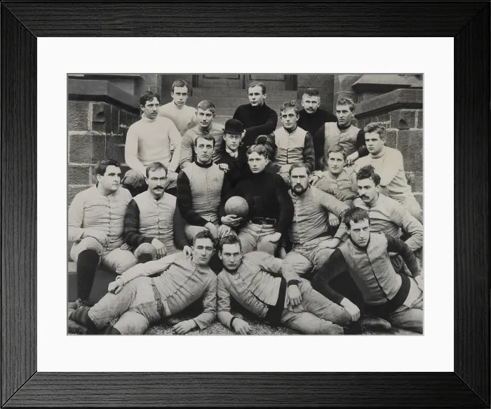 Framed Print : Stalwarts of Rutgers 1891 team. Group portrait of the Rutger Colleges football team (BSLOC_2018_4_172)