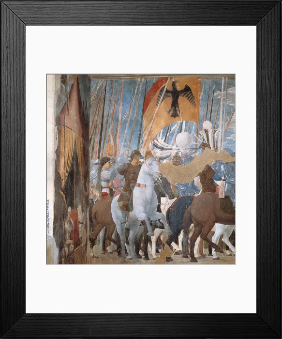 Framed Print : The Legend of the Cross Victory of Constantine, by Pietro di Benedetto dei Franceschi known as Piero della Francesca, 1452 - 1462 about, 15th Century, fresco