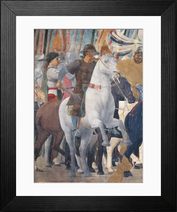 Framed Print : The Legend of the Cross Victory of Constantine, by Pietro di Benedetto dei Franceschi known as Piero della Francesca, 1452 - 1462 about, 15th Century, fresco Framed Print : The Legend of the Cross Victory of Constantine, by Pietro di Benedetto dei Franceschi known as Piero della Francesca, 1452 - 1462 about, 15th Century, fresco