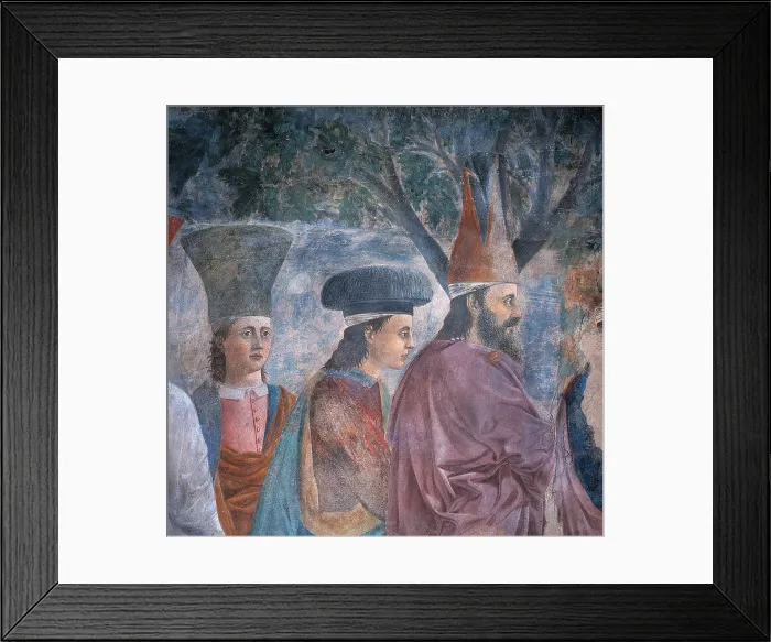 Framed Print : Legend of the Cross Exaltation of the Cross, by Pietro di Benedetto dei Franceschi known as Piero della Francesca, 1452 - 1462 about, 15th Century, fresco, cm 390 x 747 - Italy