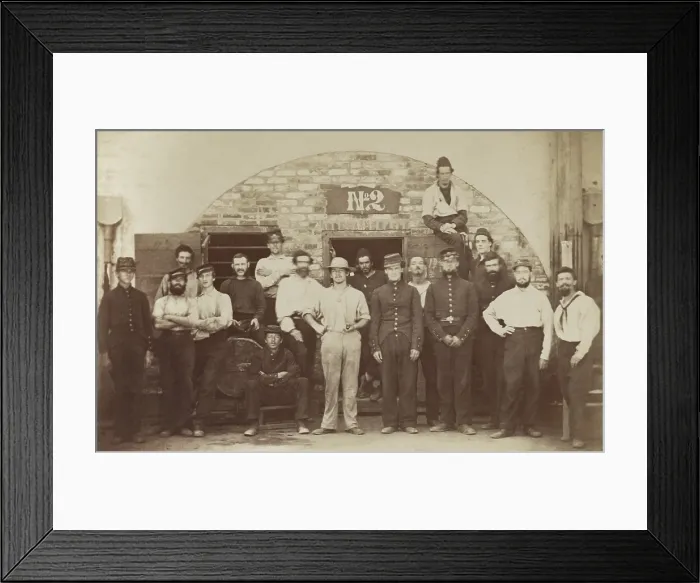 Framed Print : Union POWs in front of Casement No. 2, at Castle Pinckney in Charleston Harbor, SC, August 1861 Framed Print : Union POWs in front of Casement No. 2, at Castle Pinckney in Charleston Harbor, SC, August 1861