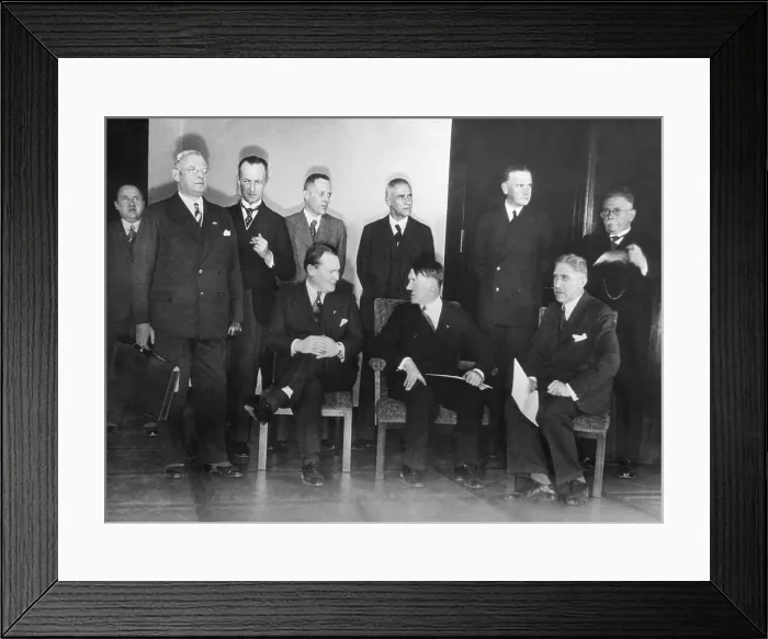 Framed Print : Adolf Hitler and his Cabinet, January 30, 1933, the day he became Prime Minister of Germany Framed Print : Adolf Hitler and his Cabinet, January 30, 1933, the day he became Prime Minister of Germany