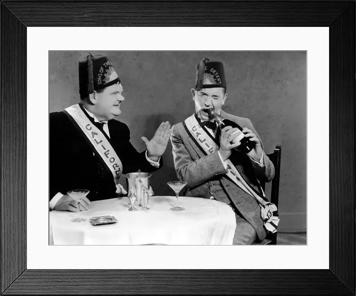Framed Print : SONS OF THE DESERT, Oliver Hardy, Stan Laurel, 1933 Framed Print : SONS OF THE DESERT, Oliver Hardy, Stan Laurel, 1933