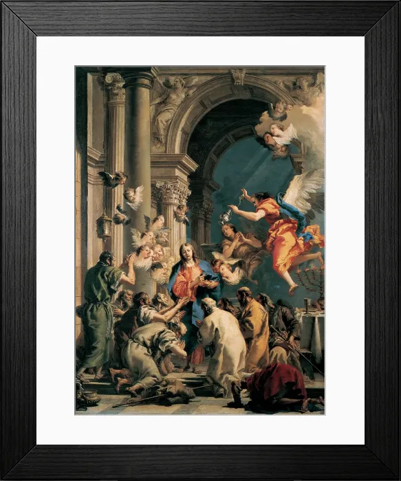 Framed Print : Tiepolo Giandomenico, Institution of the Eucharist, 1778 - 1779, 18th Century, oil on canvas, Italy, Veneto, Venice, Accademia Art Galleries Framed Print : Tiepolo Giandomenico, Institution of the Eucharist, 1778 - 1779, 18th Century, oil on canvas, Italy, Veneto, Venice, Accademia Art Galleries
