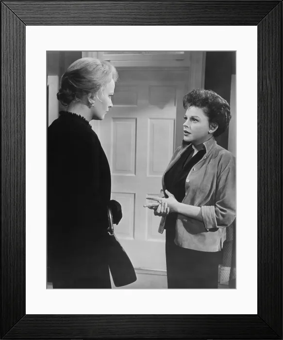 Framed Print : A CHILD IS WAITING, from left: Gena Rowlands, Judy Garland, 1963