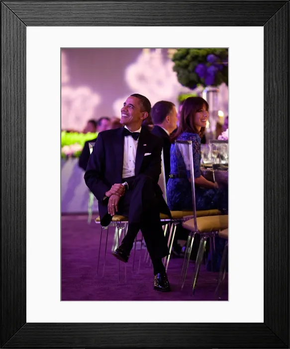 Framed Print : President Barack Obama listens as British Prime Minister David Cameron at State Dinner. Samantha Cameron is seated at right. South Lawn of the White House, March 14, 2012 Framed Print : President Barack Obama listens as British Prime Minister David Cameron at State Dinner. Samantha Cameron is seated at right. South Lawn of the White House, March 14, 2012