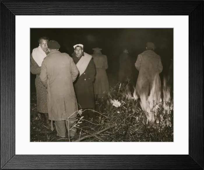 Framed Print : Exiled defeated Republican soldiers encamped at Boulou, France. Spanish Civil War. Feb. 7, 1939. (BSLOC_2014_7_48)