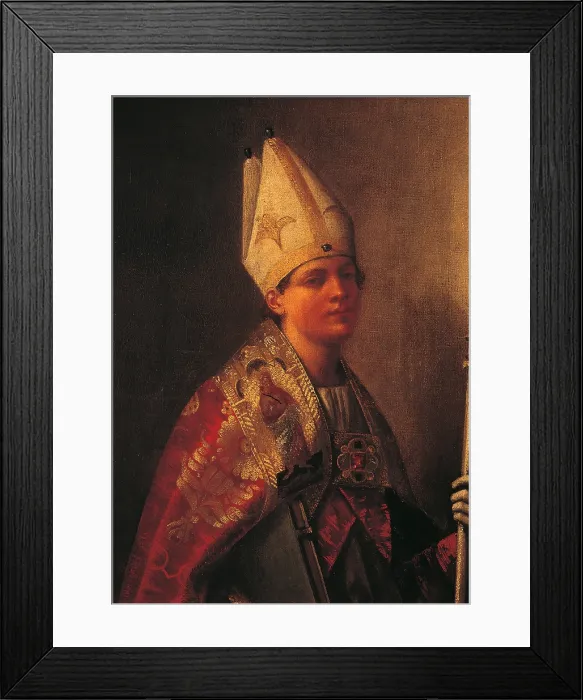 Framed Print : St Louis of Toulouse, by Sebastiano Luciani known as Sebastiano del Piombo, 1508 - 1509 about, 16th Century, oil on canvas, cm 239 x 137 - Italy, Veneto, Venice Framed Print : St Louis of Toulouse, by Sebastiano Luciani known as Sebastiano del Piombo, 1508 - 1509 about, 16th Century, oil on canvas, cm 239 x 137 - Italy, Veneto, Venice