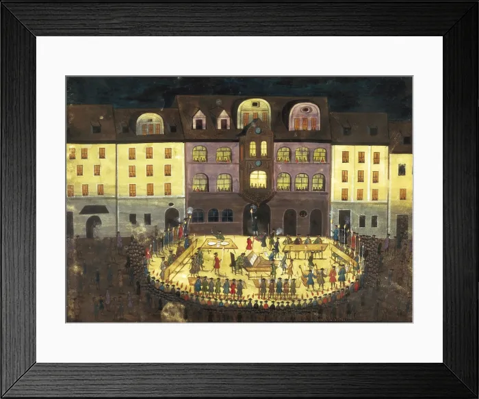 Framed Print : Collegium Musicum of Jena Concert. 1740. German anonymous. Painting. GERMANY. Hamburg. Museum fur Kunst und Gewerbe (Museum of Art and Craftwork)