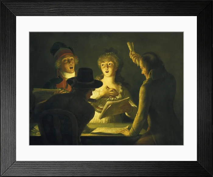 Framed Print : DONCRE, Guillaume (1743 - 1820). The Marseillaise or The Patriotic Singers. 1794. France (18th c.). French Revolution. The patriotic singers. Painting. Oil on wood. FRANCE. Paris Framed Print : DONCRE, Guillaume (1743 - 1820). The Marseillaise or The Patriotic Singers. 1794. France (18th c.). French Revolution. The patriotic singers. Painting. Oil on wood. FRANCE. Paris
