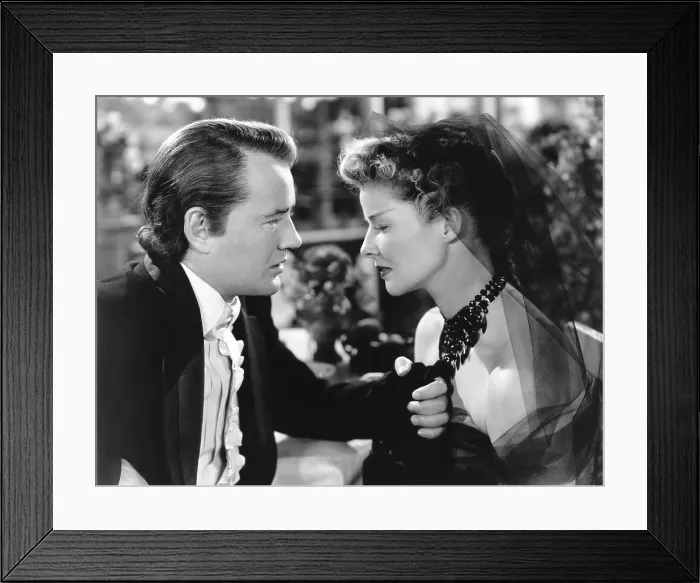 Framed Print : SONG OF LOVE, from left, Robert Walker, Katharine Hepburn, 1947