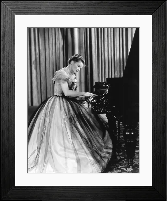 Framed Print : SONG OF LOVE, Katharine Hepburn, in a gown by Walter Plunkett, 1947