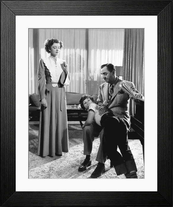 Framed Print : SONG OF THE THIN MAN, from left: Myrna Loy, Dean Stockwell, William Powell, 1947 Framed Print : SONG OF THE THIN MAN, from left: Myrna Loy, Dean Stockwell, William Powell, 1947