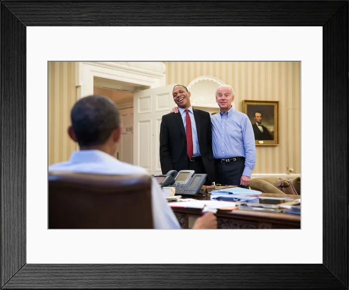 Framed Print : President Obama talks with VP Joe Biden and Rob Nabors, Director of Legislative Affairs. Oval Office, White House, Dec. 30, 2012. (BSLOC_2015_13_227) Framed Print : President Obama talks with VP Joe Biden and Rob Nabors, Director of Legislative Affairs. Oval Office, White House, Dec. 30, 2012. (BSLOC_2015_13_227)