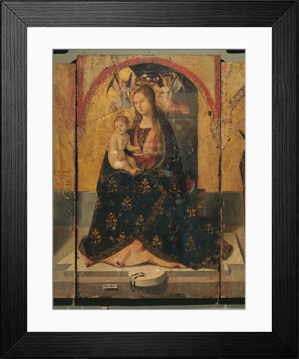 Framed Print : Polyptych of St Gregory, by Antonello di Antonio known as Antonello da Messina, 15th Century, 1473 about, oil on panel, cm central panel 12976 cm, side panel each 12563 Framed Print : Polyptych of St Gregory, by Antonello di Antonio known as Antonello da Messina, 15th Century, 1473 about, oil on panel, cm central panel 12976 cm, side panel each 12563