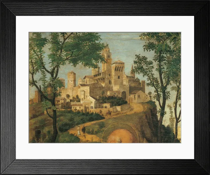 Framed Print : Madonna of the Orange Tree, by Giovanni Battista Cima da Conegliano known as Cima da Conegliano, 1495 - 1497, 15th Century, oil on panel, cm 212 x 139 - Italy, Veneto, Venice Framed Print : Madonna of the Orange Tree, by Giovanni Battista Cima da Conegliano known as Cima da Conegliano, 1495 - 1497, 15th Century, oil on panel, cm 212 x 139 - Italy, Veneto, Venice