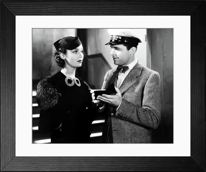 Framed Print : CHINATOWN SQUAD, from left, Valerie Hobson, Lyle Talbot, 1935