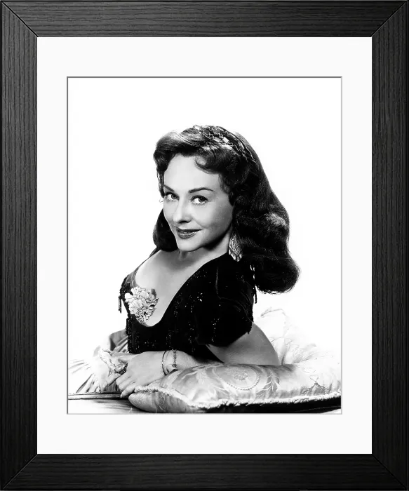 Framed Print : CHARGE OF THE LANCERS, Paulette Goddard, 1954