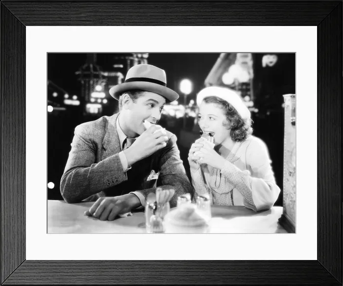 Framed Print : CHANGE OF HEART, from left: Charles Farrell, Janet Gaynor, 1934, TM & Copyright 20th Century Fox Film Corp. / courtesy Everett Collection