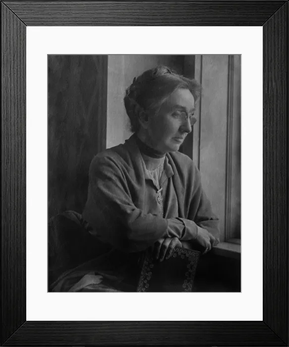 Framed Print : Ellen Gates Starr was a social reformer who founded Hull House in Chicago with Jane Addams in 1889