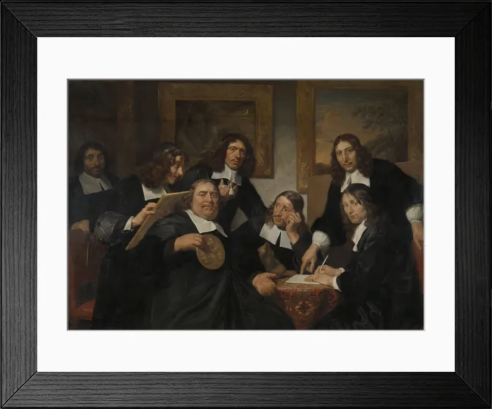 Framed Print : Governors of Guild of St. Luke, Haarlem, 1675, by Jan de Bray, 1675, Dutch painting, oil on canvas Framed Print : Governors of Guild of St. Luke, Haarlem, 1675, by Jan de Bray, 1675, Dutch painting, oil on canvas