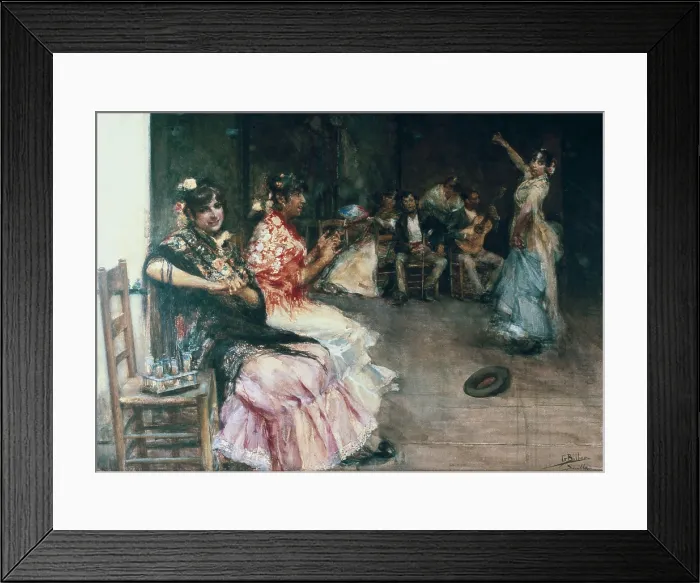 Framed Print : BILBAO Y MARTINEZ, Gonzalo (1860-1938). Gypsy Dance. Watercolour. SPAIN. Bilbao. Bilbao Fine Arts Museum. - J. Bedmar / Iberfoto / Everett Collection (596892)**US SALES ONLY** Framed Print : BILBAO Y MARTINEZ, Gonzalo (1860-1938). Gypsy Dance. Watercolour. SPAIN. Bilbao. Bilbao Fine Arts Museum. - J. Bedmar / Iberfoto / Everett Collection (596892)**US SALES ONLY**