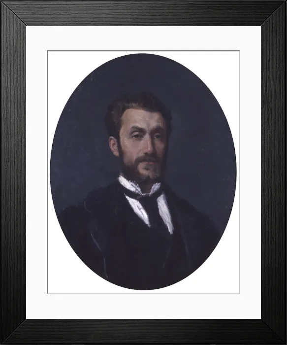 Framed Print : Portrait of Guglielmo Ciardi (Ritratto di Guglielmo Ciardi), by Federico Zandomeneghi, 1868, 19th Century, oil on canvas - Italy, Veneto, Venice, Ca Pesaro Framed Print : Portrait of Guglielmo Ciardi (Ritratto di Guglielmo Ciardi), by Federico Zandomeneghi, 1868, 19th Century, oil on canvas - Italy, Veneto, Venice, Ca Pesaro