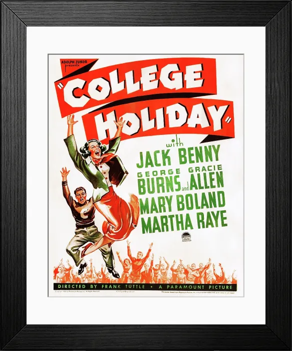 Framed Print : COLLEGE HOLIDAY, US poster art, 1936