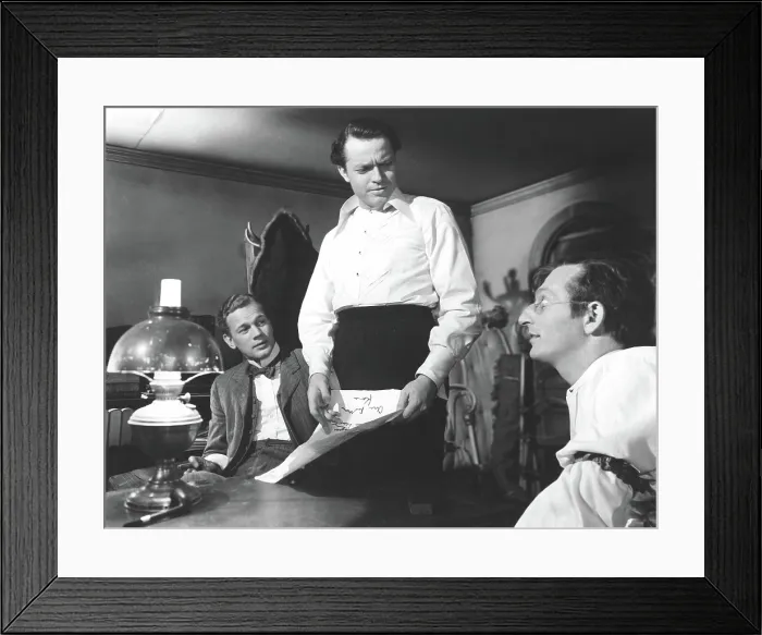 Framed Print : CITIZEN KANE, Joseph Cotten, Orson Welles, Everett Sloane, 1941