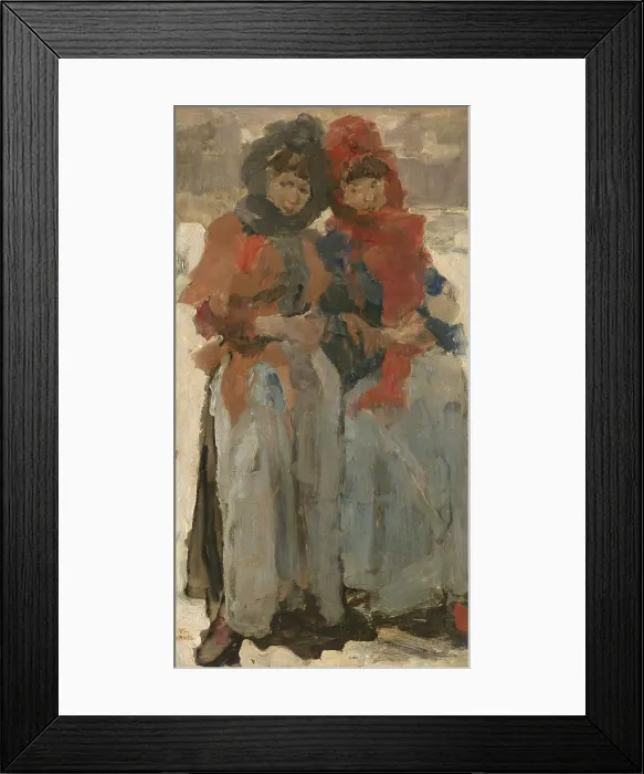 Framed Print : Two Young Women in the Snow, Isaac Israels, c. 1890-94, Dutch painting, oil on panel. Two warmly dressed women on an Amsterdam street (BSLOC_2016_2_109) Framed Print : Two Young Women in the Snow, Isaac Israels, c. 1890-94, Dutch painting, oil on panel. Two warmly dressed women on an Amsterdam street (BSLOC_2016_2_109)