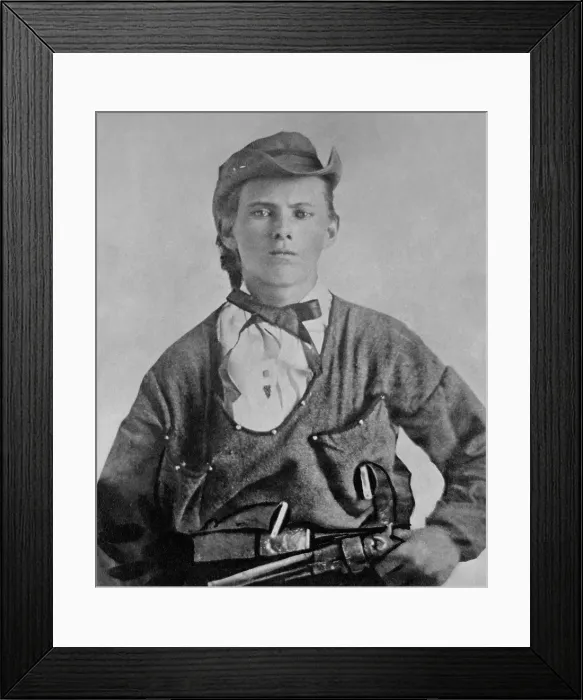 Framed Print : Jesse James in 1864, when he served in a Confederate guerrilla unit led by William Bloody Bill Anderson