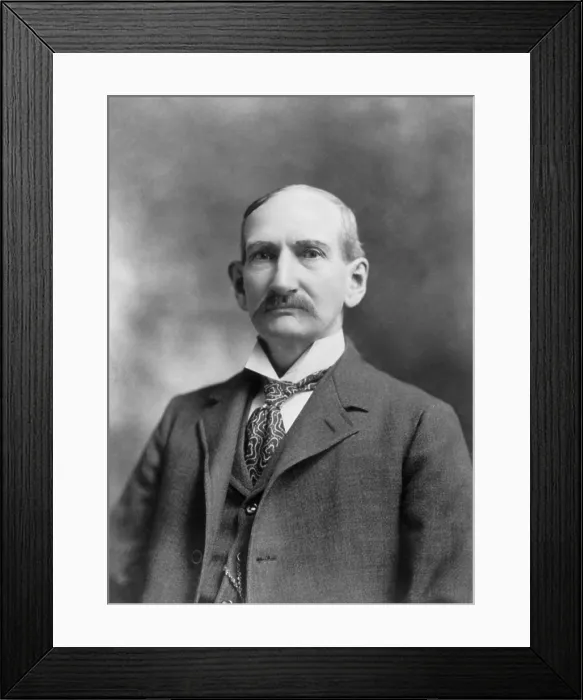 Framed Print : Frank James, c. 1898, rode and robbed with his brother, outlaw Jesse James from 1868 to 1876