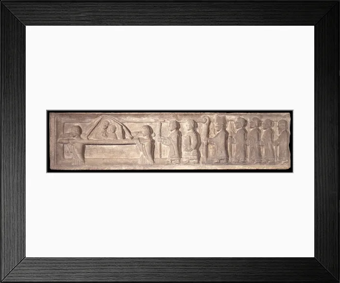 Framed Print : Relief with the procession of Our Lady of the Idea, by Unknown Artist, cs Framed Print : Relief with the procession of Our Lady of the Idea, by Unknown Artist, cs