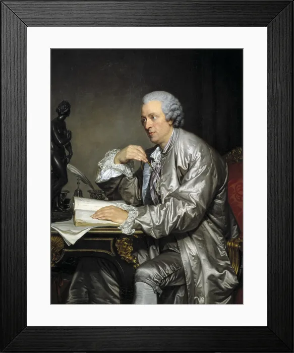 Framed Print : GREUZE, Jean Baptiste (1725-1805). Portrait of Claude Henri Watelet. ca. 1765. Rococo. Oil on canvas. FRANCE. Paris. Louvre Museum