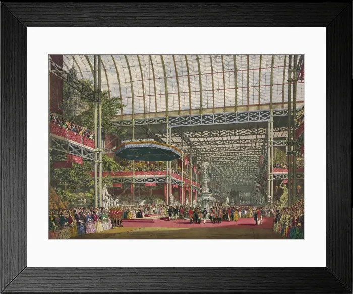 Framed Print : The inauguration of the Great Industrial Exhibition of 1851. (BSLOC_2010_18_80)