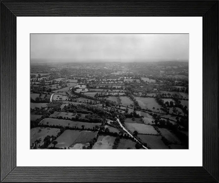 Framed Print : Aerial view of the hedgerows of Normandy. The ancient landscape provided a maze like battlefield with barriers that blocked vision and tanks. Ca. 1944. France, World War 2 Framed Print : Aerial view of the hedgerows of Normandy. The ancient landscape provided a maze like battlefield with barriers that blocked vision and tanks. Ca. 1944. France, World War 2
