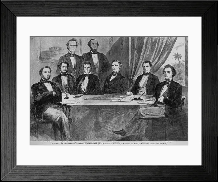 Framed Print : Cabinet of the Confederate States at Montgomery, Alabama, 1861 Framed Print : Cabinet of the Confederate States at Montgomery, Alabama, 1861